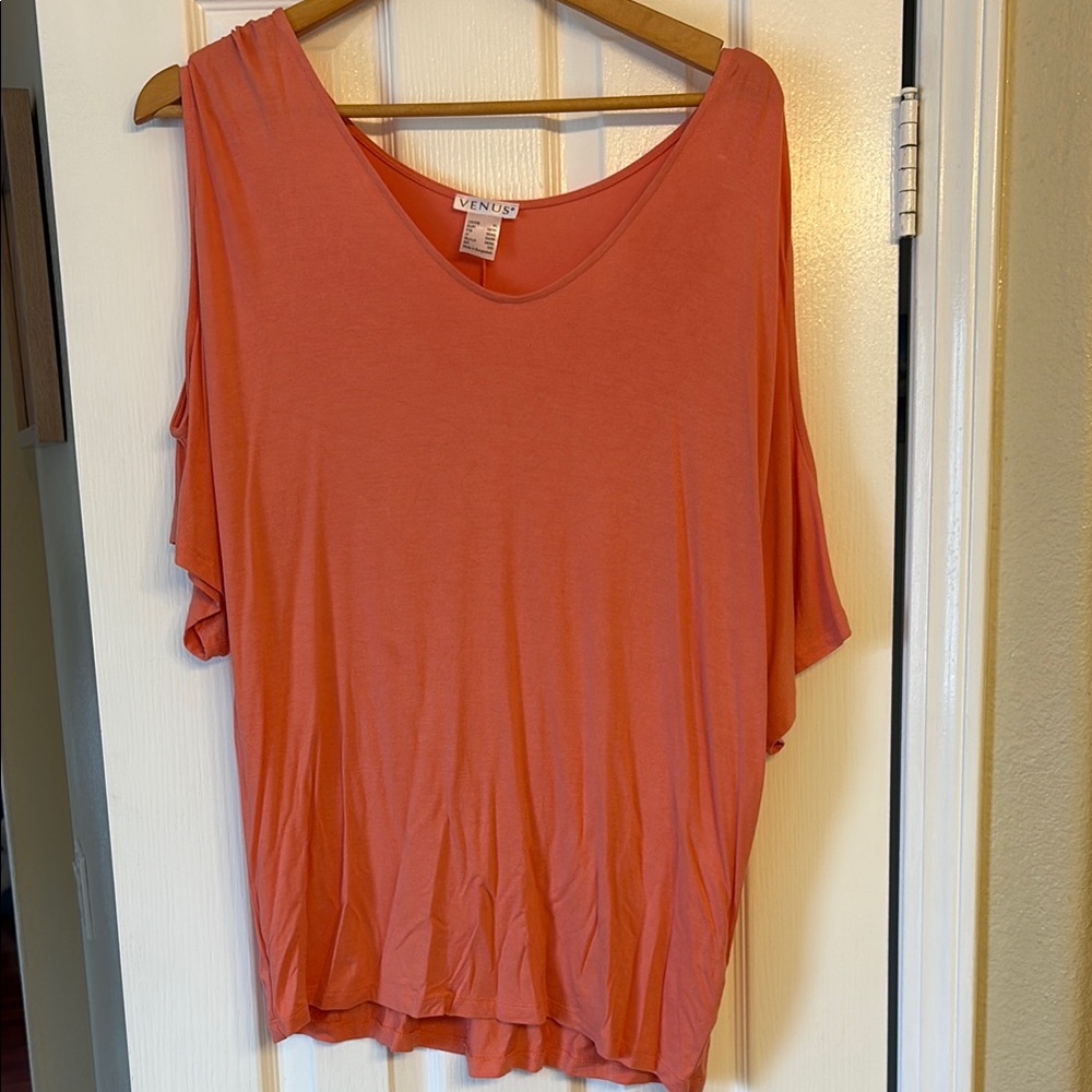 VENUS Women's Vibrant Orange Blouse